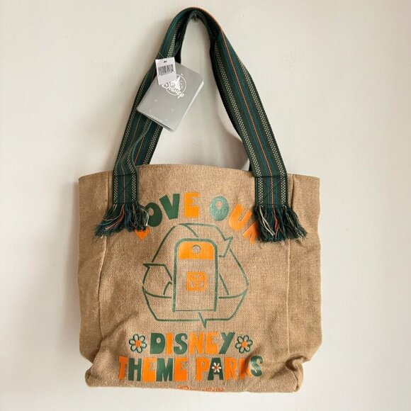 Disney Theme Parks Jute Bag - Picture 1 of 7